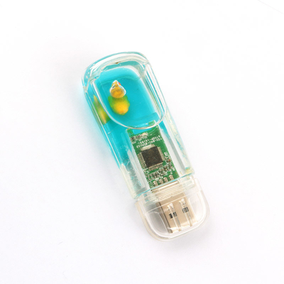 USB in plastica inserito all'interno Liquid USB Flash Drive personalizzato Barca all'interno