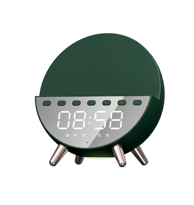 Orologio caricabatterie senza fili porta telefono cellulare caricabatterie veloce 15W con luce