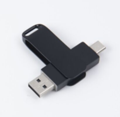 Chiavetta USB 3.0 Nera Con Porta Type C Sia Per Telefono Che Per Computer Compatibile 256GB 512GB