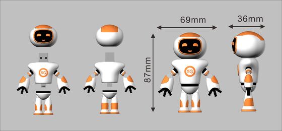 Chiavetta USB 2.0 e 3.0 del USB 2.0 e 3.0 del USB 2.0 e 3.0 del PVC del PVC del personaggio dei cartoni animati dei servitori svegli