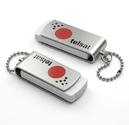 Memoria USB in plastica che fornisce 10 anni di conservazione dei dati, perfetta per il trasferimento dati professionale e USB in plastica con portachiavi