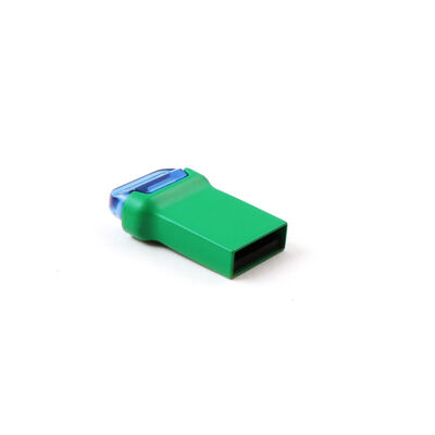 La chiavetta USB in metallo con mini chiavetta UDP di colore verde può personalizzare il logo e l'imballaggio
