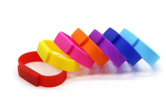 il FCC istantaneo dell'azionamento 32GB 64GB del braccialetto del Usb del silicone della stampa di logo ha approvato