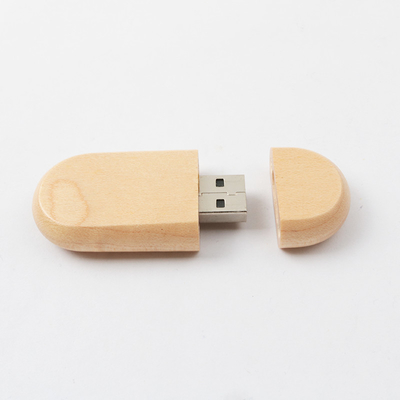 Il bambù dell'acero ha personalizzato la lunghezza di legno del bastone 128GB 60mm del usb