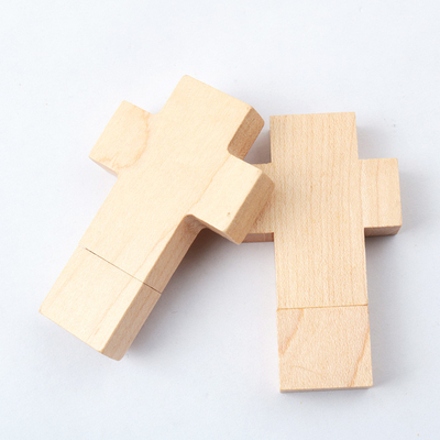 Della chiavetta USB Usb di legno cruciforme 2,0 velocemente 3,0 1GB 256GB