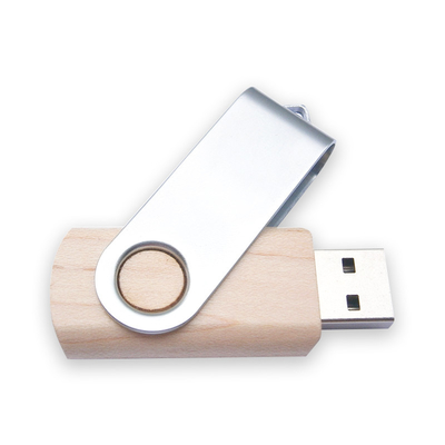 La torsione ha modellato il LOGO di goffratura dell'unità USB del metallo di colore di bambù di legno della cassa