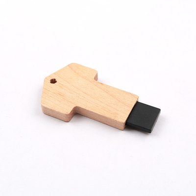 La chiave di legno della chiavetta USB dell'acero ha modellato la lettura veloce 64GB 128GB 256GB