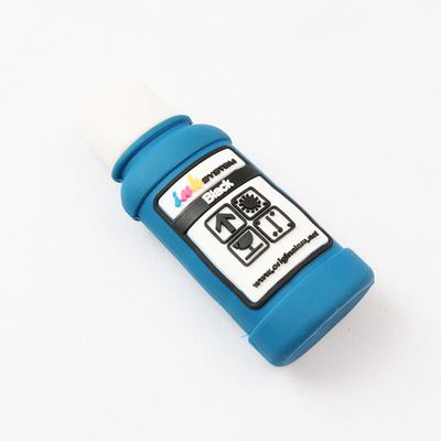 La bottiglia di inchiostro ha modellato l'USB 2.0 su ordinazione delle chiavette USB 3,0 H2 che provano 256GB