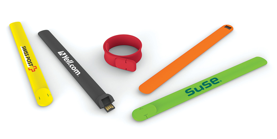 UDP istantaneo 10MB/S istantaneo dell'azionamento 128GB di USB 2.0 di polsino del silicone del ODM dell'OEM
