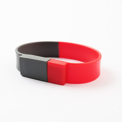 Braccialetto 2,0 di memoria di USB di polsino del silicone dell'OEM del ODM 3,0 memoria completa di 1GB 256GB
