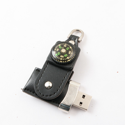 La chiavetta USB di cuoio di memoria 2,0 3,0 pieni 16GB 32GB ROSH ha approvato