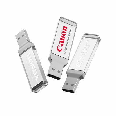 Acrilico trasparente del bastone 2,0 di cristallo istantanei del UDP USB di 8GB 128GB