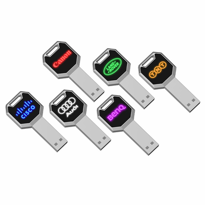 Il LED accende il flash della velocità veloce 128GB di Crystal Usb Drive 2,0 scheggia 15MB/S