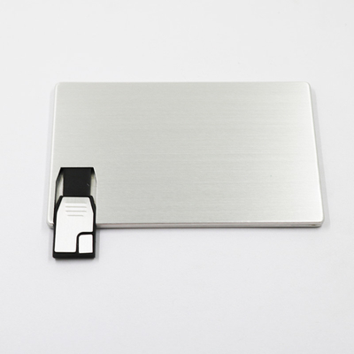 Bastone su ordinazione 2,0 128GB 256GB di Logo Credit Card Sized Usb della stampa impermeabile