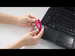 La maglietta modella la chiavetta USB bianca di plastica 2,0 del bastone 16GB 32GB di USB 3,0 ROHS