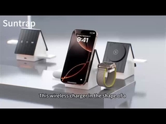 Bianco e grigio possono scegliere la ricarica rapida Pad di ricarica wireless OEM LOGO Supporto per LOGO